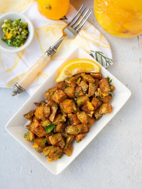 Preserved Lemon and Herb Roasted Potatoes