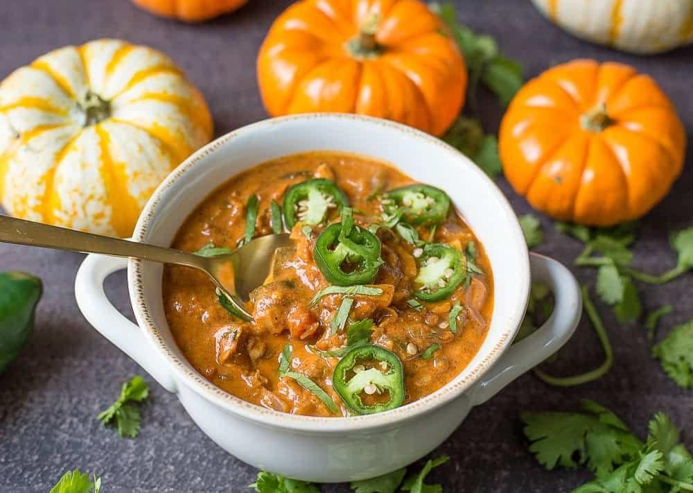 Pumpkin Chicken Chili