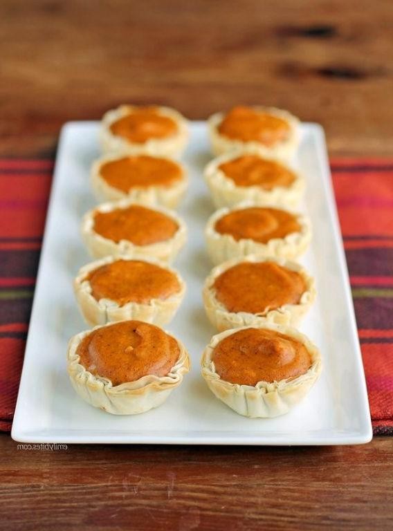 Pumpkin Pie Phyllo Shells