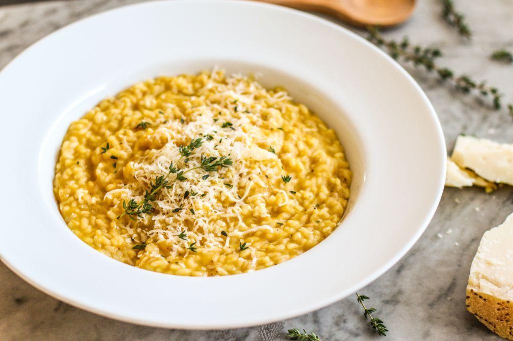 Pumpkin Risotto with Parmesan and Thyme