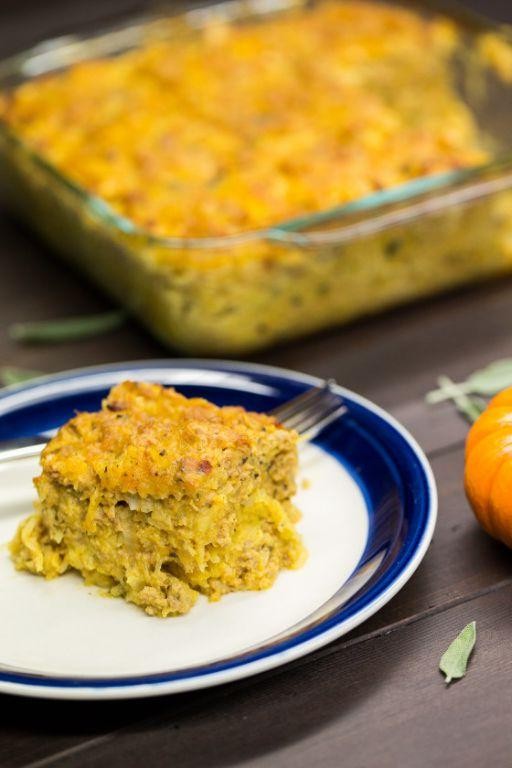 Pumpkin Sage Breakfast Casserole