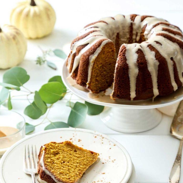 Pumpkin Spice Bundt Cake with Maple Cream Filling