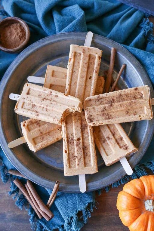 Pumpkin Spice Popsicles