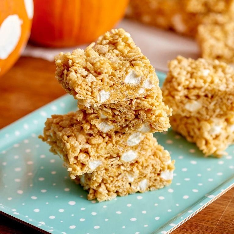 Pumpkin Spice Rice Krispie Treats