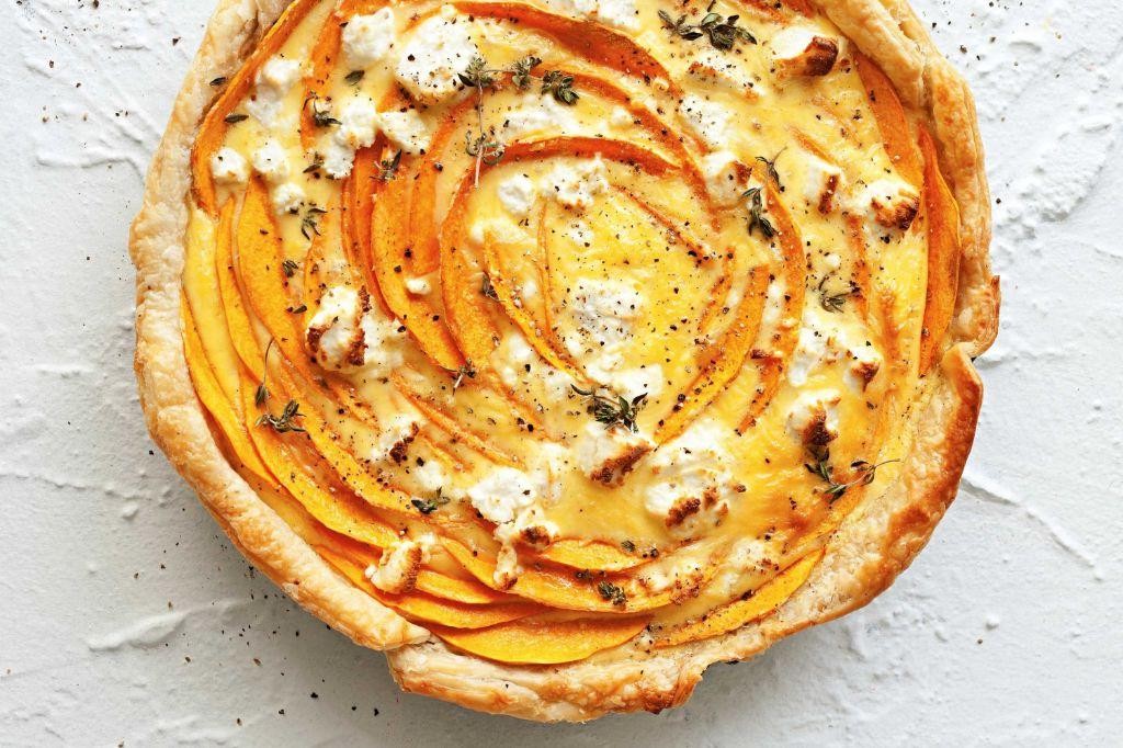Pumpkin and Goat Cheese Tart