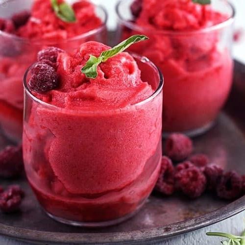 Quick Raspberry Sorbet