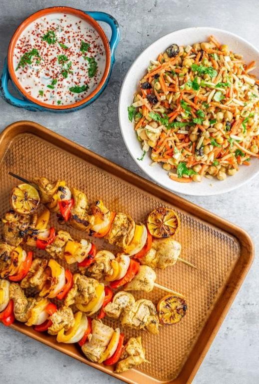 Ras El Hanout Spiced Chicken Skewers