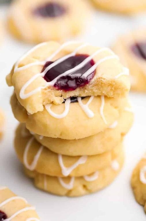 Raspberry Almond Vegan Cookies
