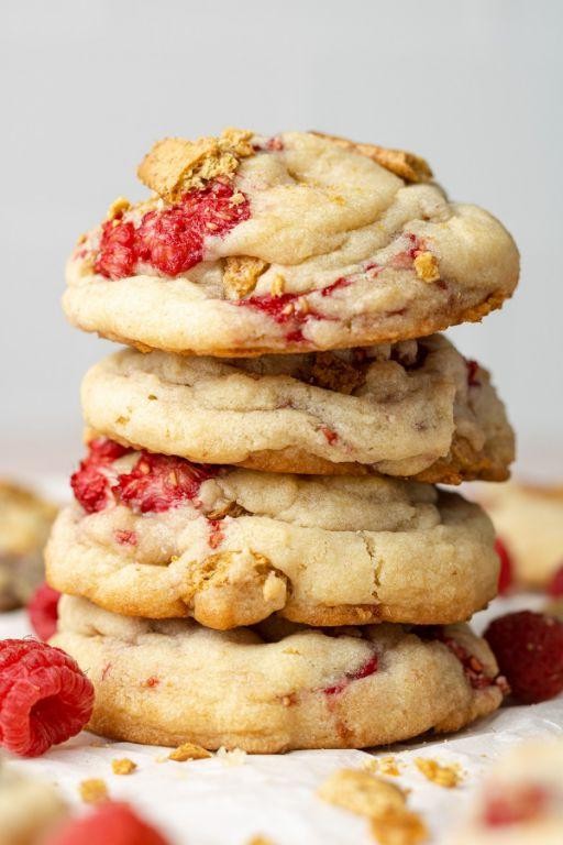 Raspberry Cream Cheese Cookies