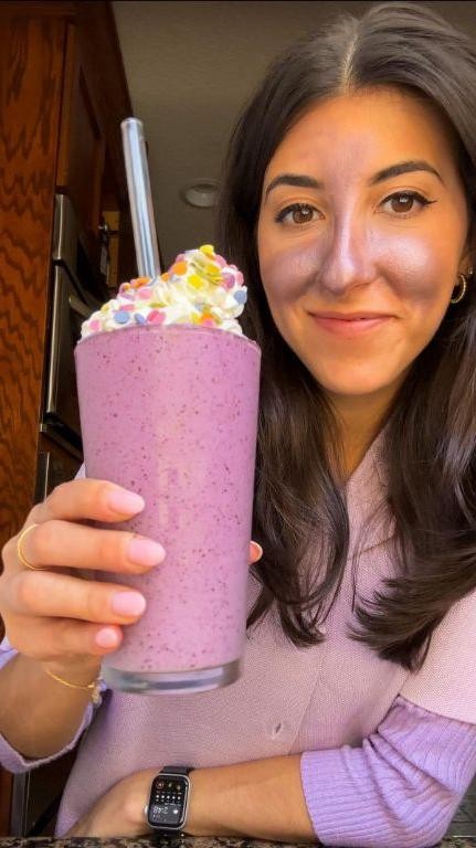 Raspberry Grimace Shake