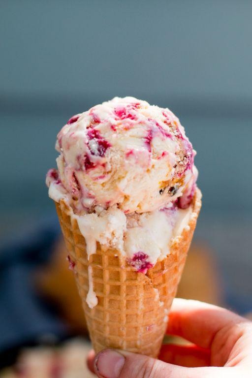 Raspberry Ripple Ice Cream Pavlova