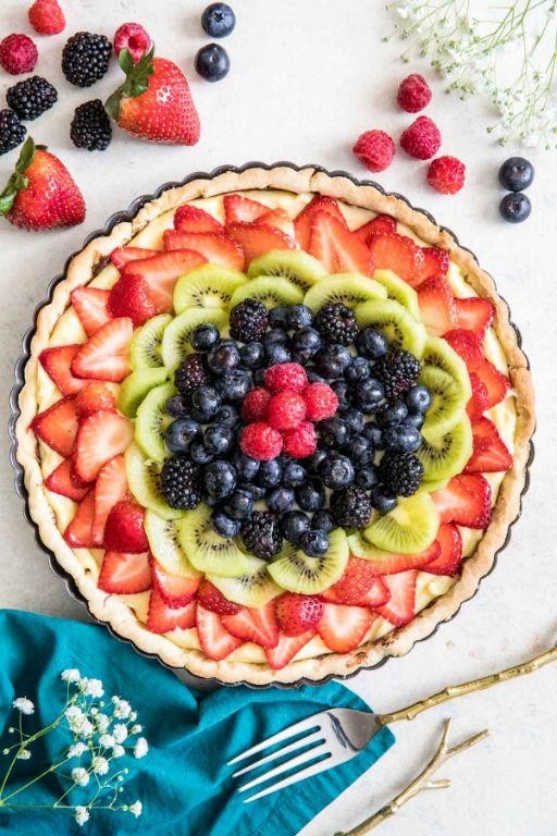 Raspberry Sugar Spun Run Tart