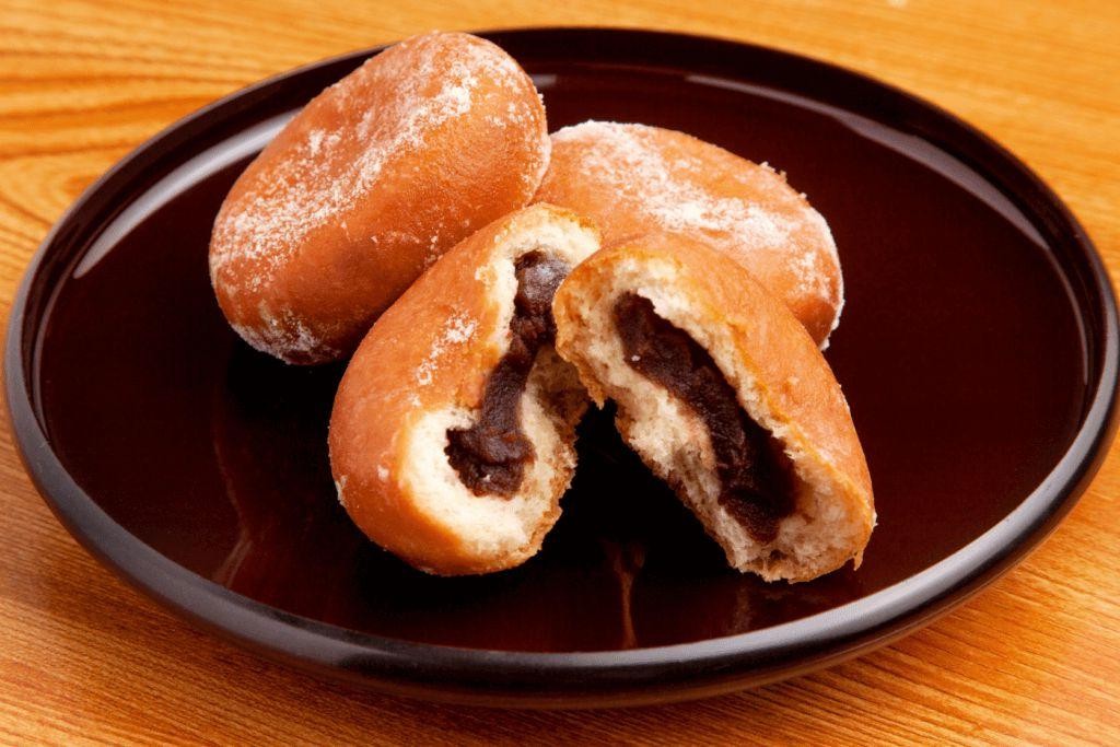 Red Bean Paste Filled Doughnuts
