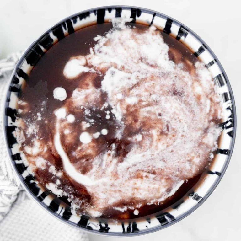 Red Bean Soup with Coconut Milk