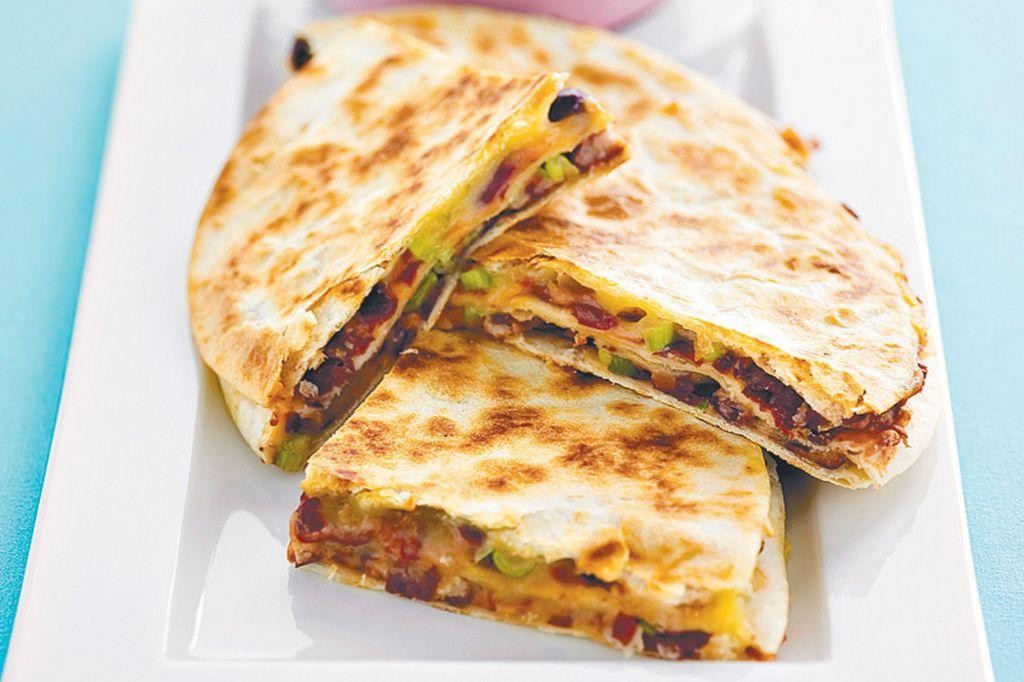 Red Bean and Cheese Quesadillas