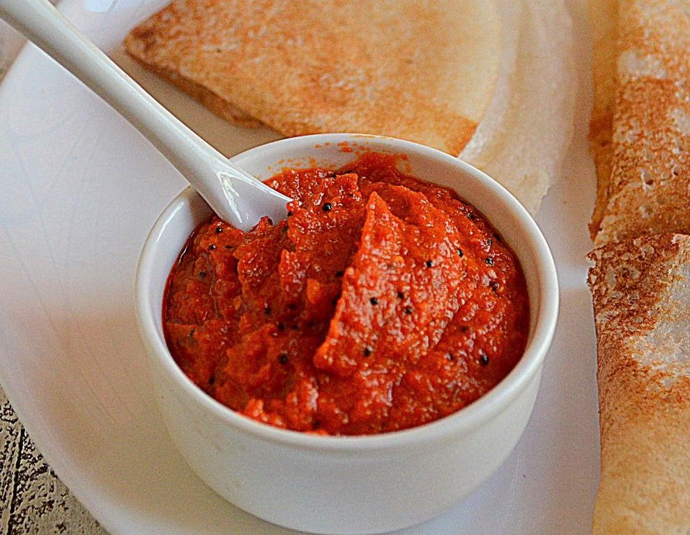 Red Chili Chutney for Dosa