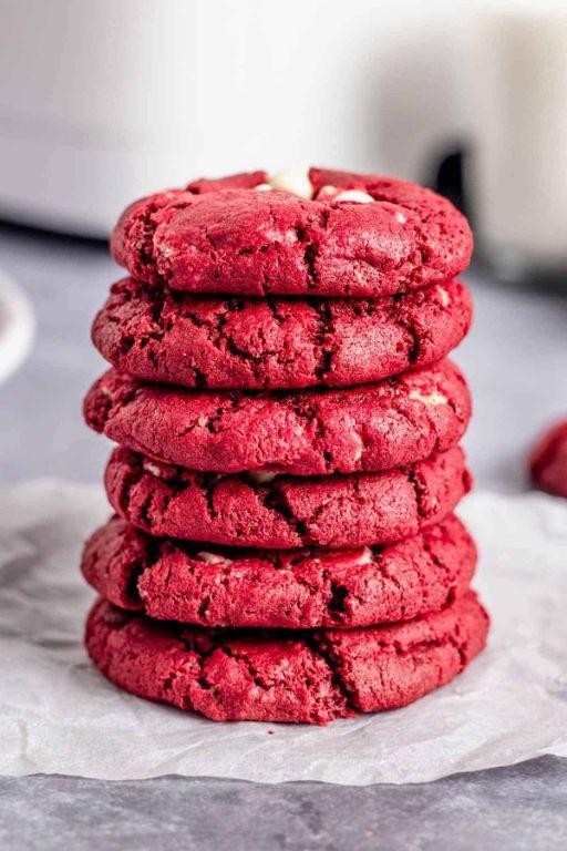 Red Velvet Air Fryer Cookies