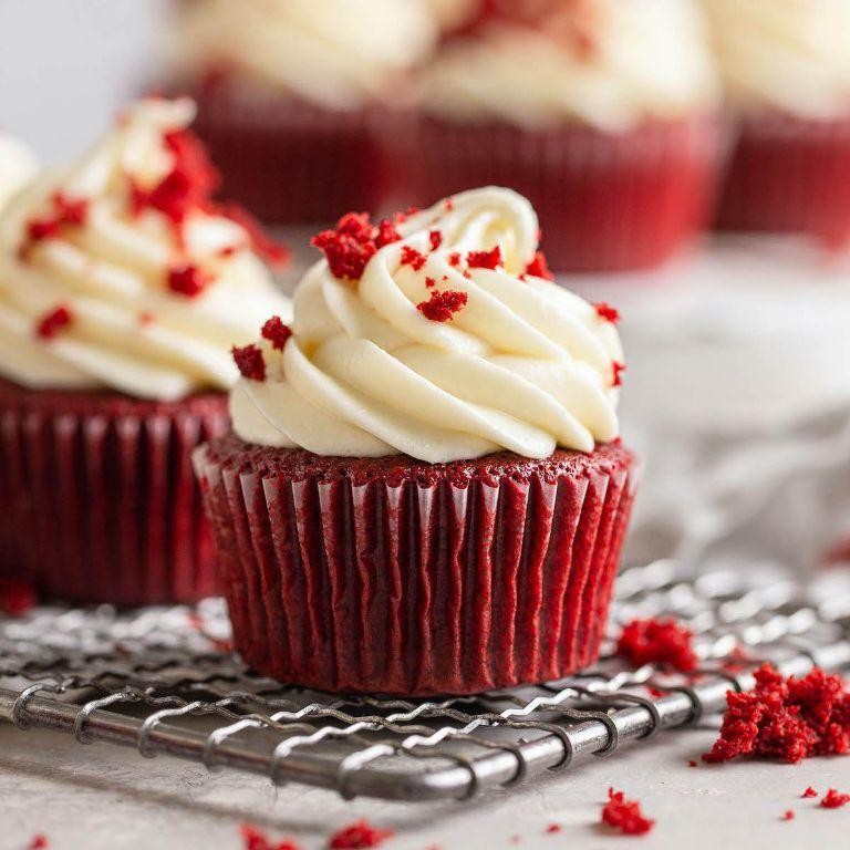 Red Velvet Cupcakes with Buttercream Frosting
