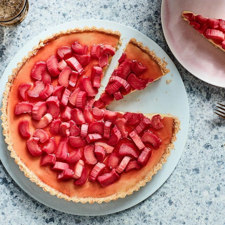 Rhubarb and Coconut Pie