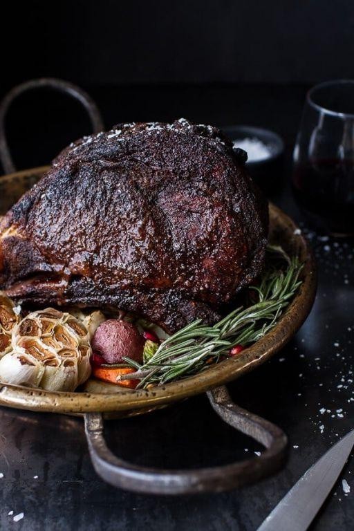 Rib Roast with a Coffee and Cocoa Rub