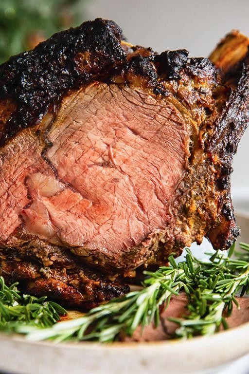 Rib Roast with a Honey Mustard Crust