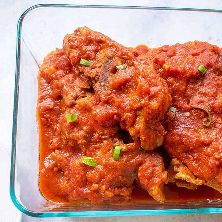 Rib Tips in Tomato Sauce