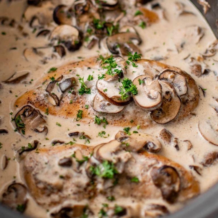 Rich Crockpot Chicken Mushroom Soup