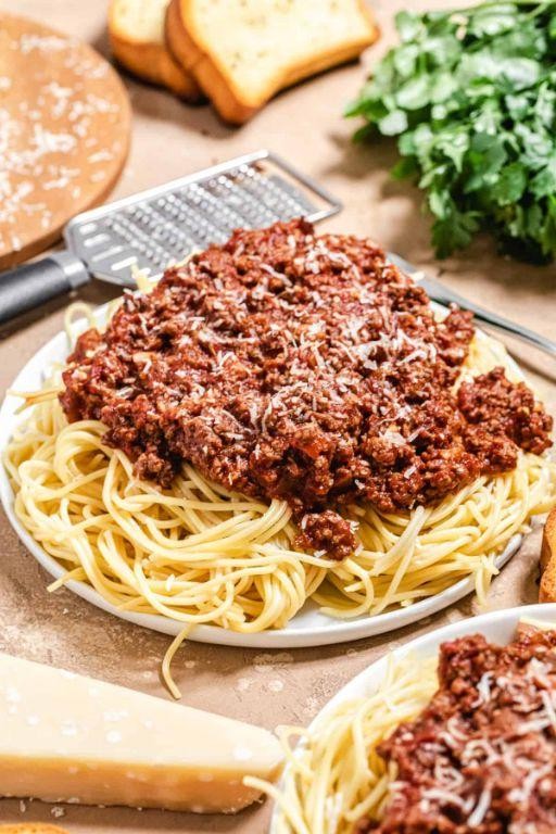 Rich Ground Beef and Italian Sausage Bolognese Sauce