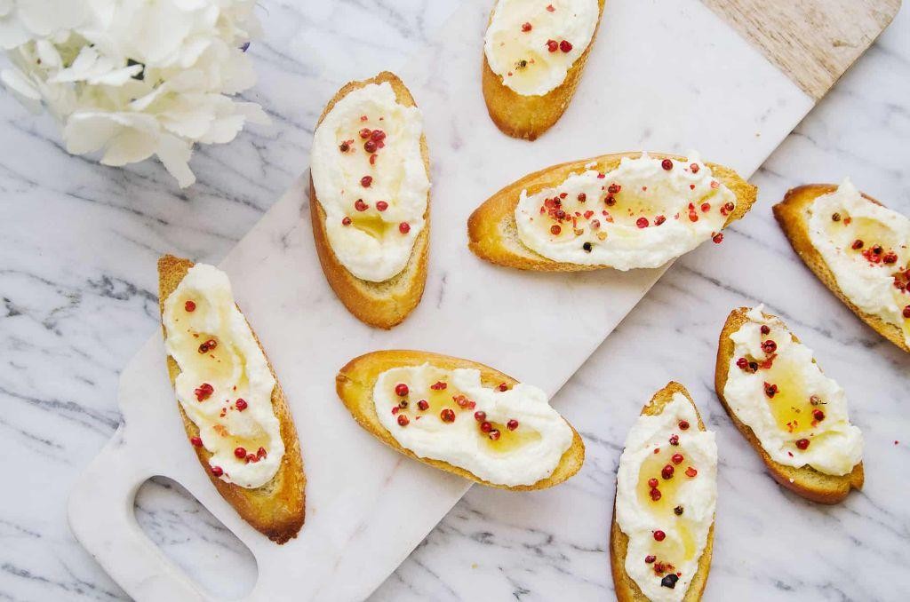 Ricotta and Honey Crostini