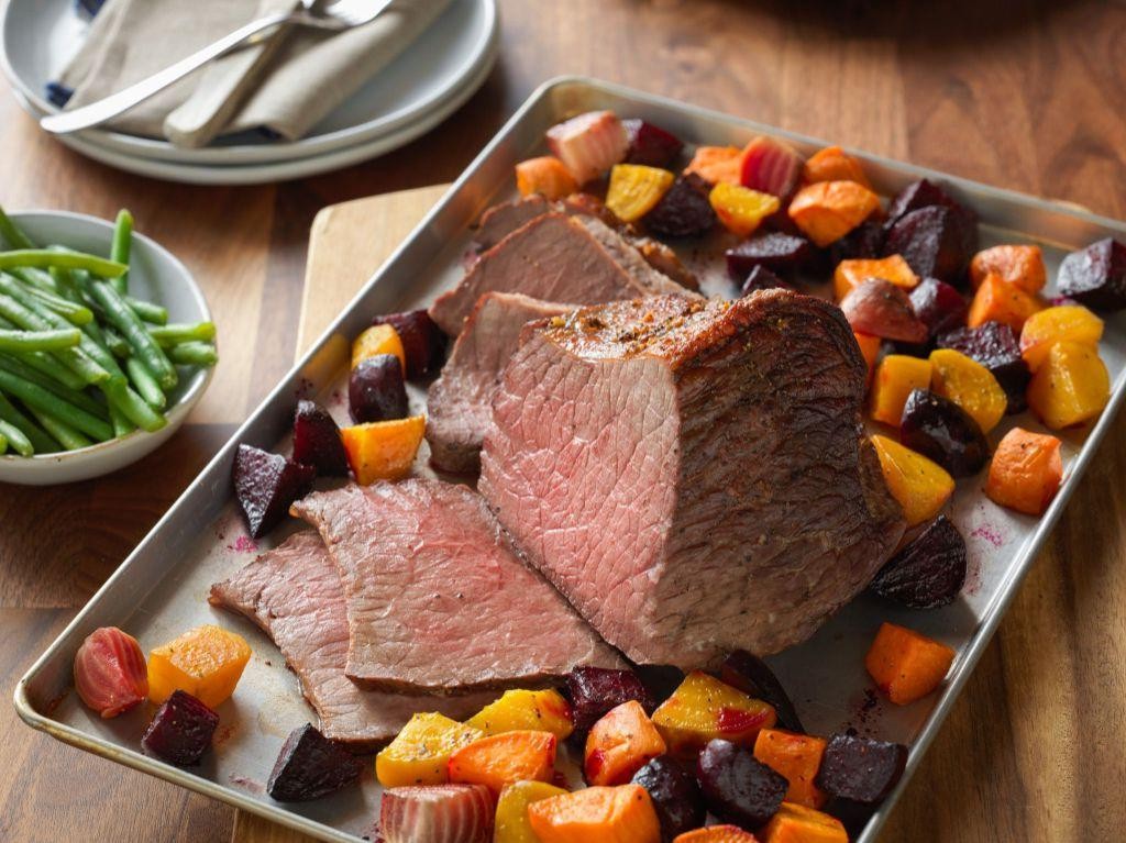 Roast Beef with Roasted Root Vegetables