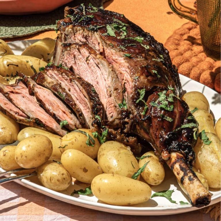 Roast Leg of Lamb with Honey Glaze