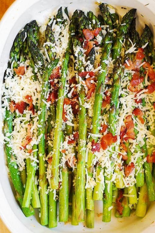 Roasted Asparagus with Asiago Cheese
