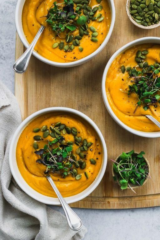 Roasted Pear and Butternut Squash Soup