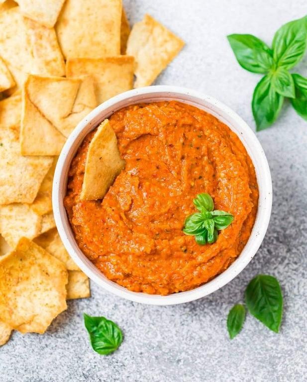 Roasted Red Pepper Veggie Dip