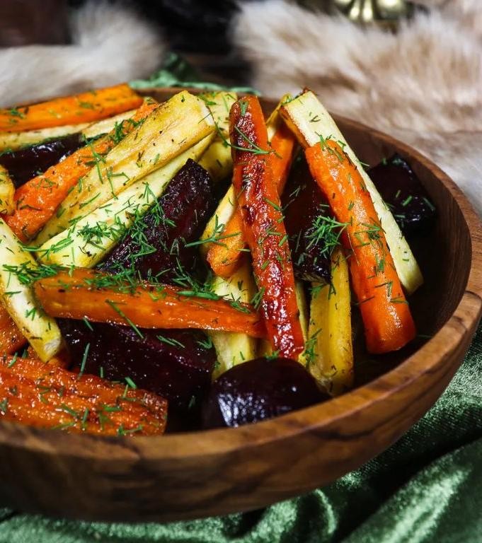 Roasted Root Vegetables with Honey