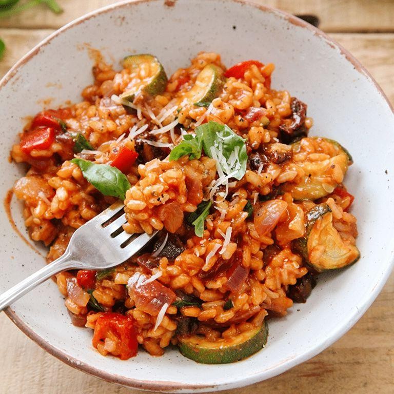 Roasted Vegetable Arborio Rice Pilaf