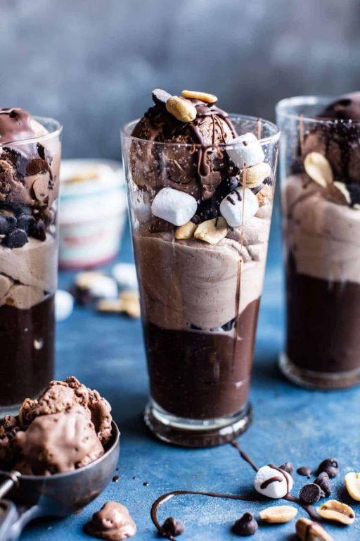 Rocky Road Ice Cream Parfait