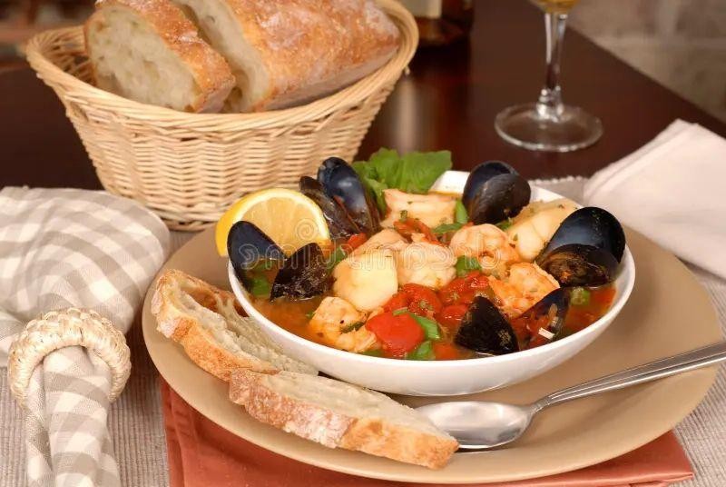 Rustic Bouillabaisse with Crusty Bread