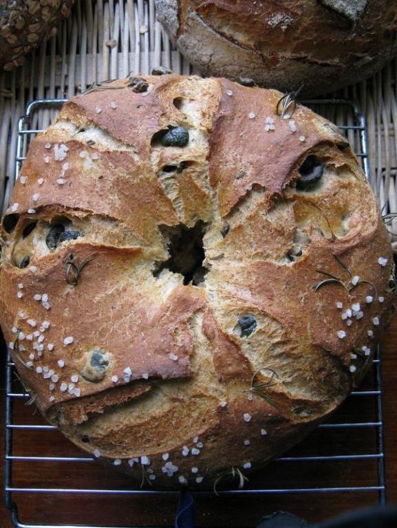 Rye Bread with Black Olives