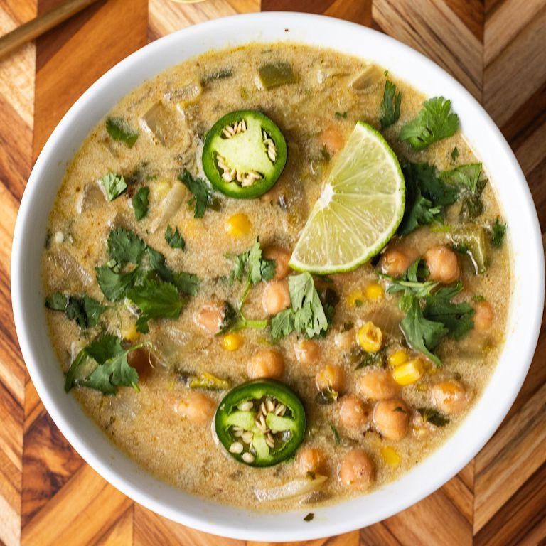 Salmon and Chickpea High Protein Soup