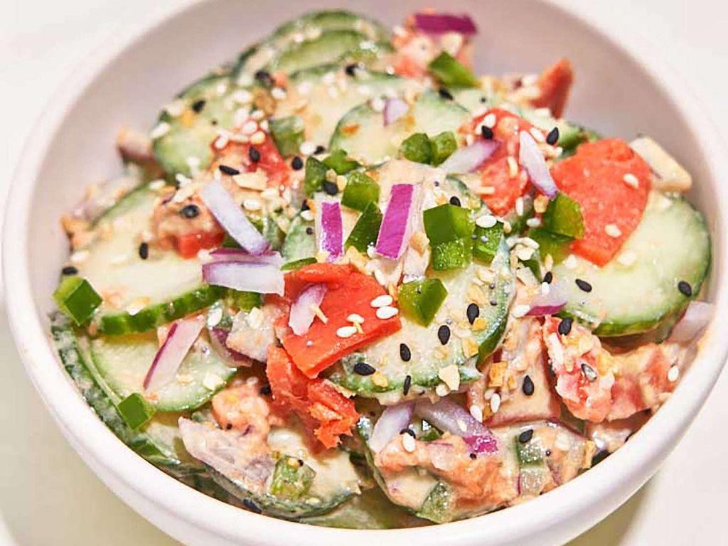 Salmon and Cucumber Salad