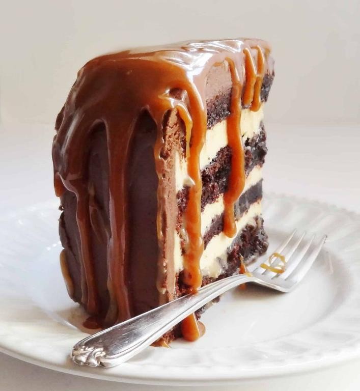 Salted Caramel Chocolate Mud Cake