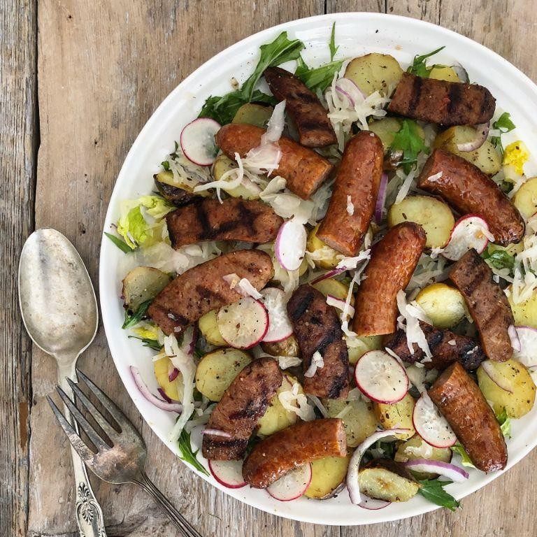 Sauerkraut and Sausage Salad