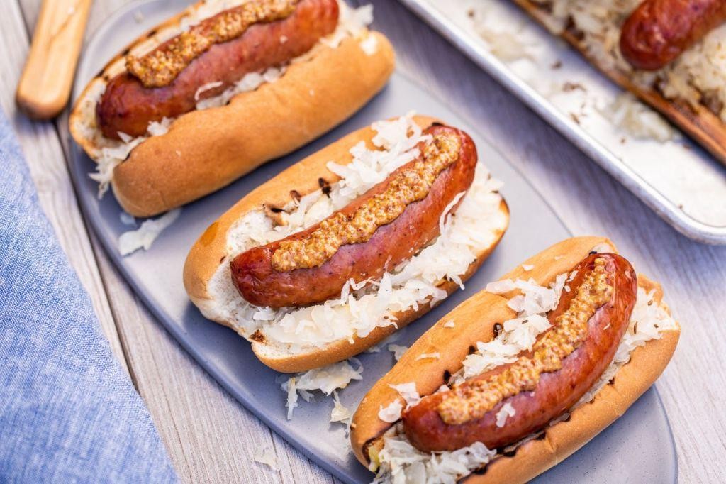 Sauerkraut and Sausage Sandwiches