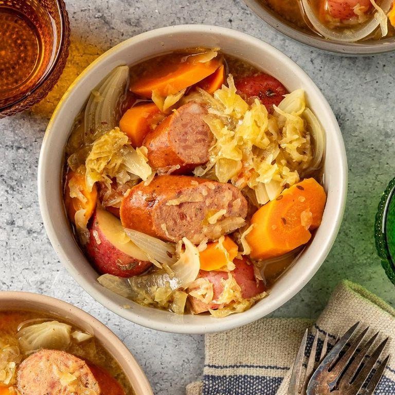Sauerkraut and Sausage Stew