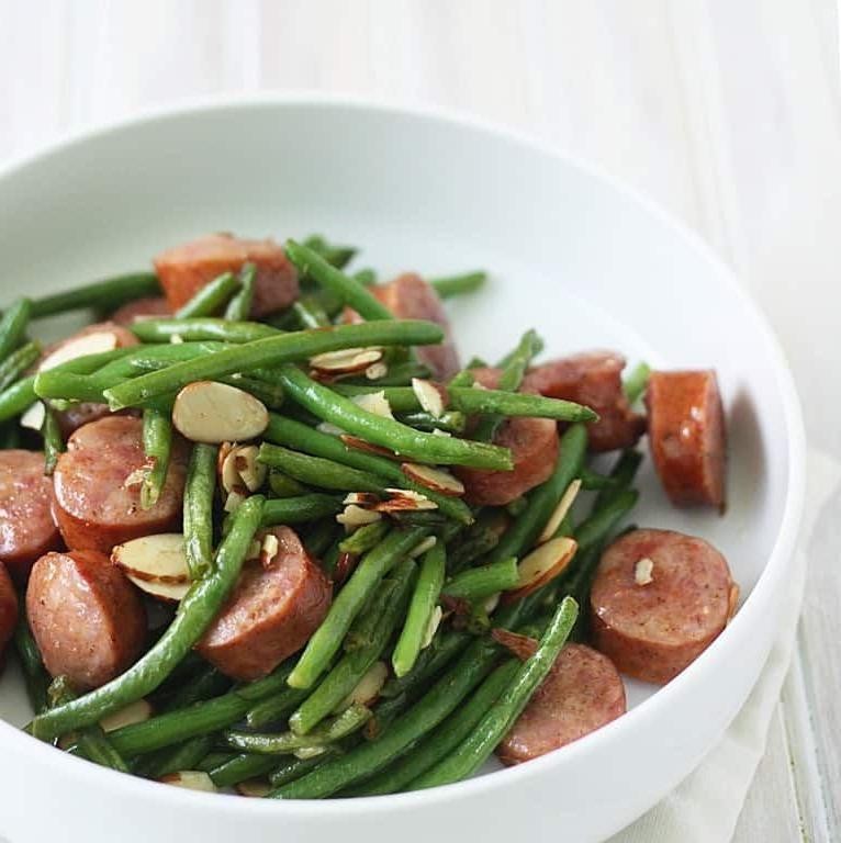 Sausage and Green Bean Stir-Fry