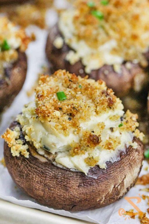 Savory Cream Cheese Stuffed Mushrooms