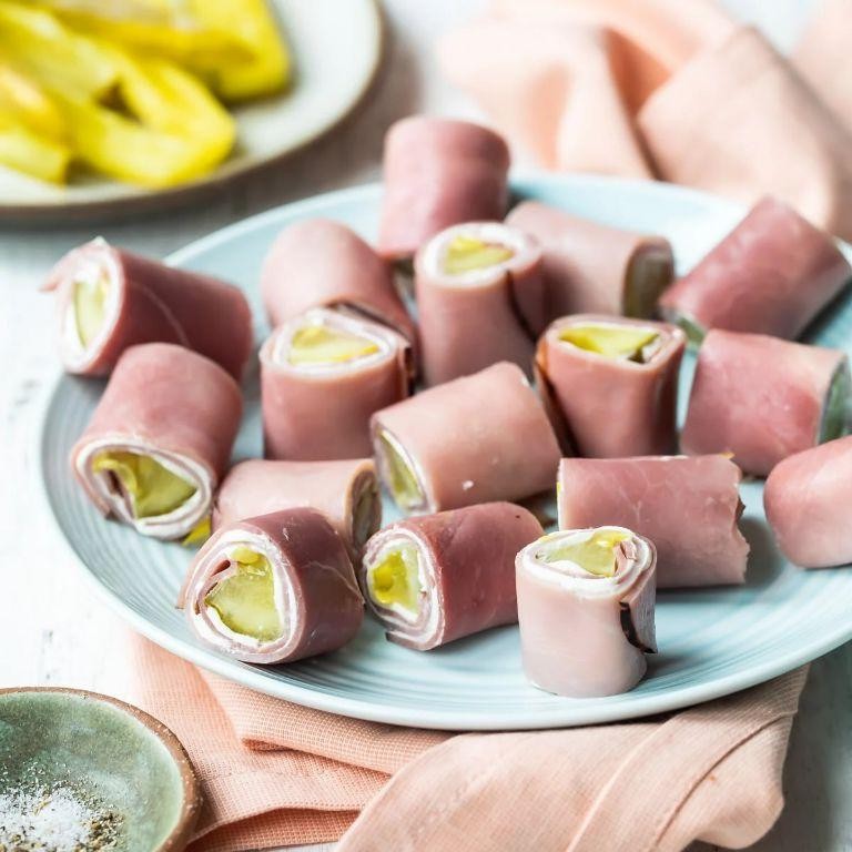Savory Cream Cheese and Ham Roll Ups