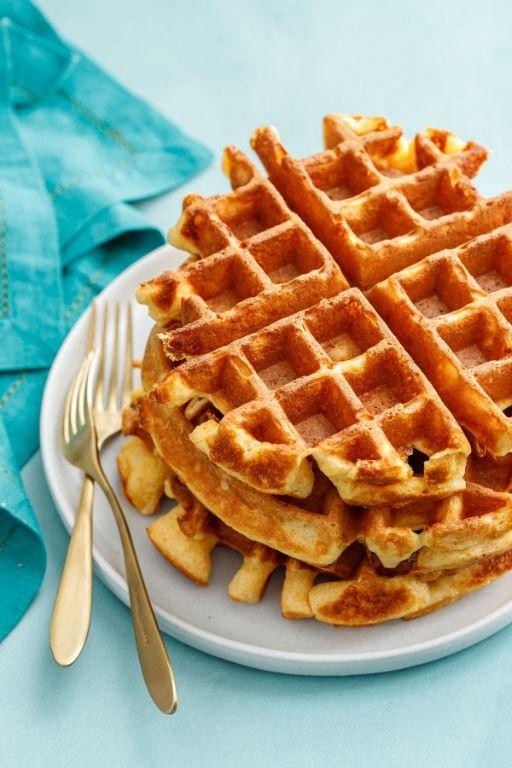 Savory Pumpkin Waffles with Cheddar