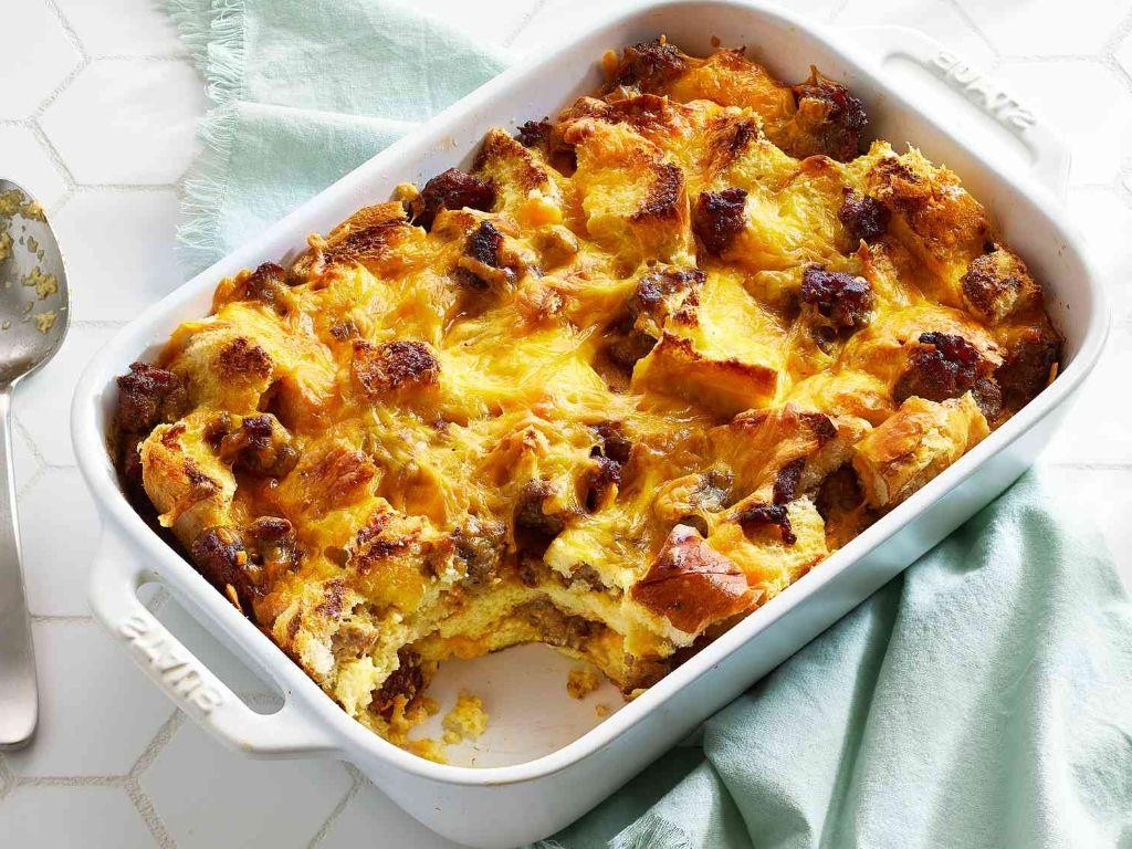 Savory Sausage and Cheese Strata